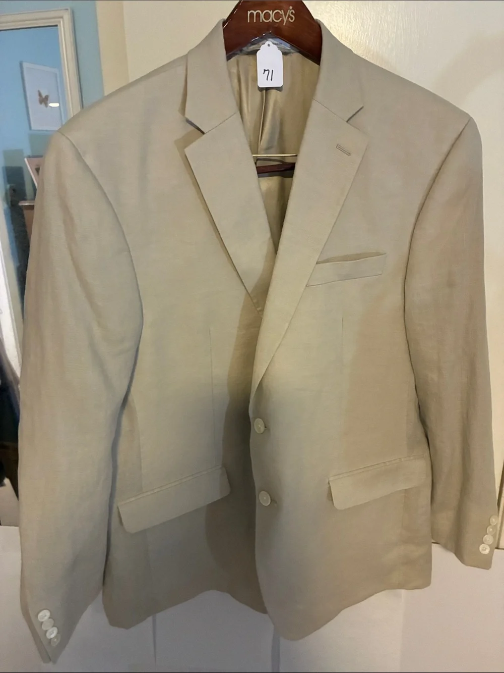 Light Beige Linen Blazer